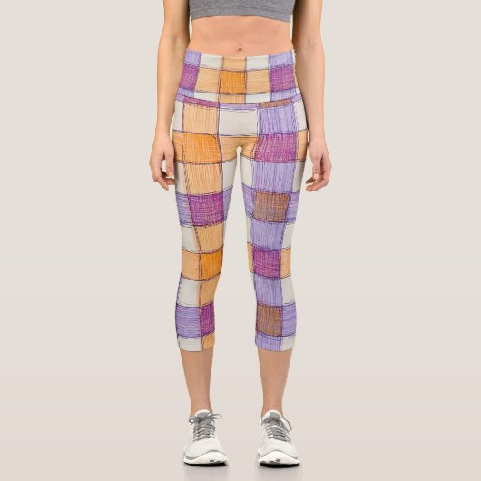 Gingham Capri Leggings (Vorderseite)