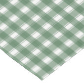 Gingham Charm Grün Tischdecke (Schrägansicht)