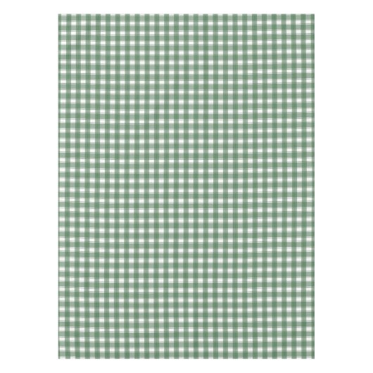Gingham Charm Grün Tischdecke (Vorderseite)