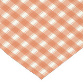 Gingham Charm Orange Kurzer Tischläufer (Ecke)