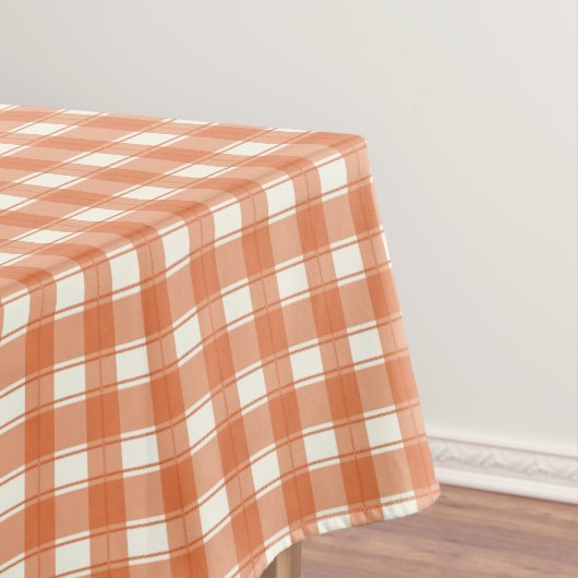Gingham Charm Orange Tischdecke (Beispiel)