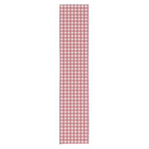Gingham Charm Rot Kurzer Tischläufer