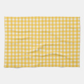 Gingham Charm Yellow Geschirrtuch (Horizontal)