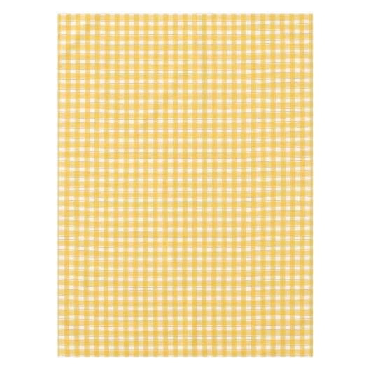 Gingham Charm Yellow Tischdecke (Vorderseite)