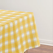 Gingham Charm Yellow Tischdecke (Beispiel)