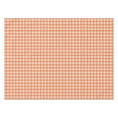 Gingham Charme Orange Tischdecke (Vorderseite (Horizontal))