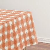 Gingham Charme Orange Tischdecke (Beispiel)