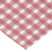 Gingham Charme Rot Tischdecke (Schrägansicht)