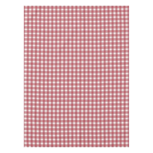 Gingham Charme Rot Tischdecke (Vorderseite)