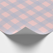 Gingham Check Pattern with White Speckles Geschenkpapier (Ecke)