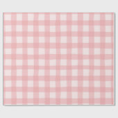 Gingham Check Pattern with White Speckles Geschenkpapier (Flach)