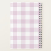 Gingham Check Pink Personalized Journal Notebook Notizblock (Rückseite)