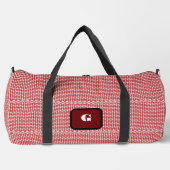 Gingham Checked Customize Duffle Bag (Vorderseite)
