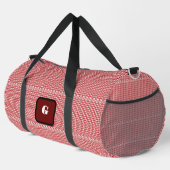 Gingham Checked Customize Duffle Bag (Rechte Ecke)