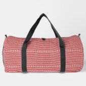 Gingham Checked Customize Duffle Bag (Rückseite)