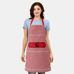 Gingham Checked Customize Schürze
