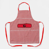 Gingham Checked Customize Schürze (Vorderseite)