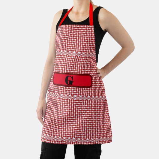 Gingham Checked Customize Schürze (InSitu)
