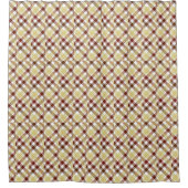 Gingham Checked Kariert Duschvorhang (Vorderseite)