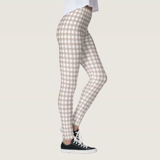 Gingham Checked Pattern Leggings (Rechts)