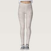 Gingham Checked Pattern Leggings (Vorderseite)