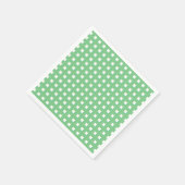 Gingham Checked Stem Grünbuch Napkins Serviette (Ecke)