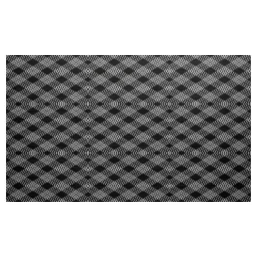 Gingham Checkered Black and Gray Muster Fabric Stoff (Yard (91,4 cm))