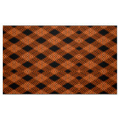 Gingham Checkered Burnt Orange Black Stoff (Fat Quarter (45,7 x 55,9 cm))
