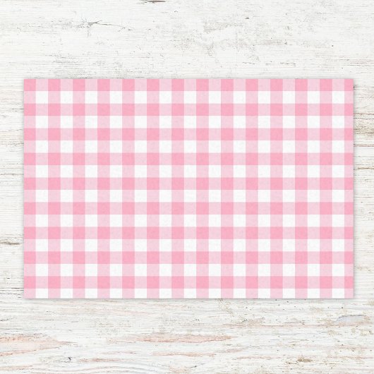 Gingham Checkered Patten in Pastellfarben Seidenpapier