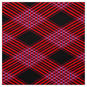 Gingham Checkered Red and Black Pattern Fabric Stoff (Muster)