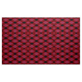 Gingham Checkered Red and Black Pattern Fabric Stoff (Yard (91,4 cm))
