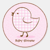 Gingham Chick Sticker (Vorderseite)