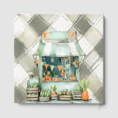 Gingham Clothesline Vor-Ort-Kinderdusche Gästebuch (Rückseite)