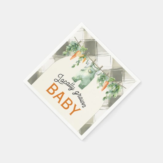 Gingham Clothesline Vor-Ort-Kinderdusche Serviette (Ecke)