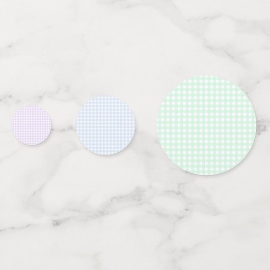 Gingham Confetti Konfetti (Vorderseiten)