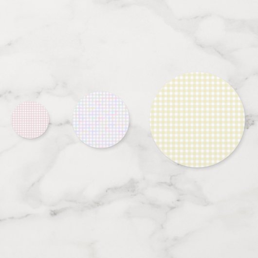 Gingham Confetti Konfetti (Rückseiten)