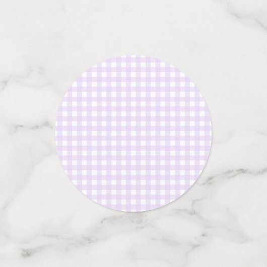 Gingham Confetti Konfetti (Klein Vorderseite)