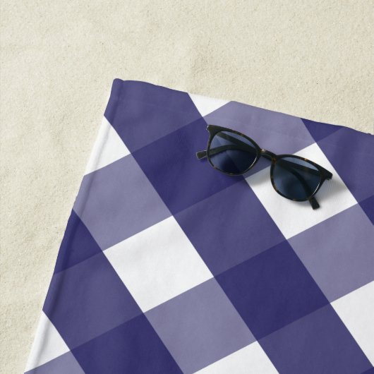 Gingham Crab Personalisiert Beach Handtuch (Beispiel)