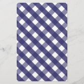 Gingham Crab Personalisiert Stationery (Rückseite)