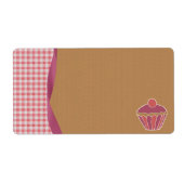 Gingham Cupcake Labels (Vorne)