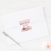 Gingham Cupcakes Danke Stickers (Umschlag)