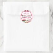 Gingham Cupcakes Stickers (Tasche)