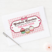 Gingham Cupcakes Stickers (Umschlag)