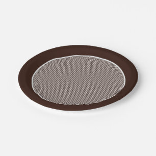 Gingham-Dark Brown Paper-Teller Pappteller