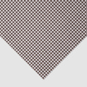 Gingham-Dark-Brown-Tissue Wrapping Paper Seidenpapier (Ausschnitt)