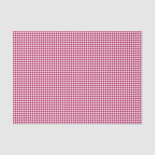 Gingham-Dark-Pink-Gewebe-Umhüllungspapier Seidenpapier (Vorderseite)