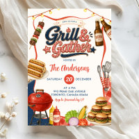 Gingham Denim Grill & Gather BBQ-Party
