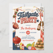 Gingham-Denim-Tailgate-BBQ-Party-Einladung  Einladung (Vorderseite)