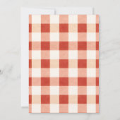 Gingham-Denim-Tailgate-BBQ-Party-Einladung  Einladung (Rückseite)