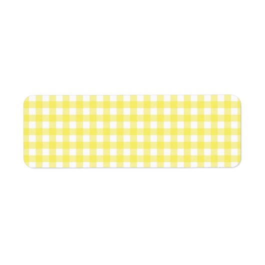 Gingham Design, gelb und weiß (Vorne)